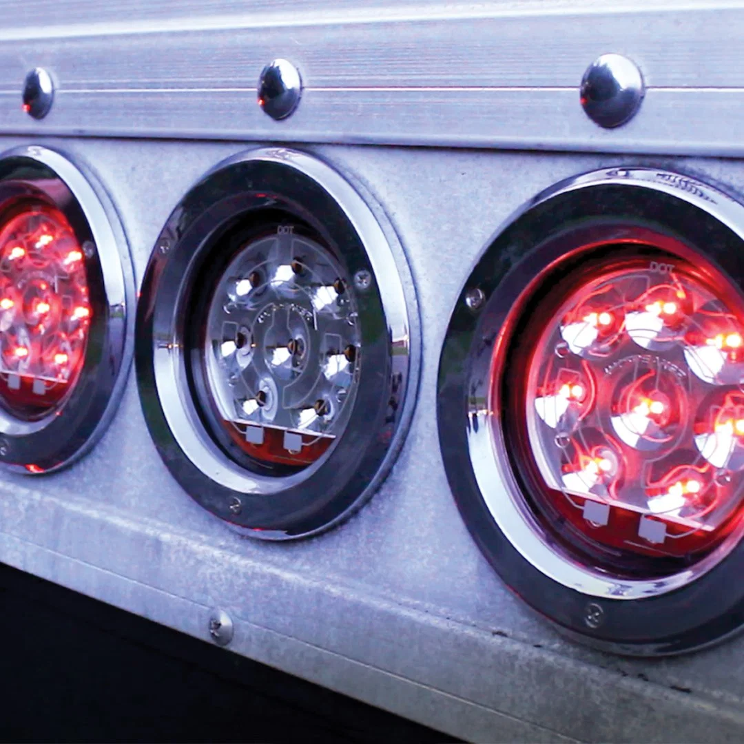 0347861 – JW SPEAKER Tail Light Assembly, LED Clear Lens Black Housing/ Red Bezel Red Bulb Single - view 3